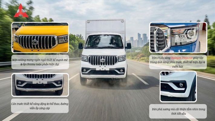 Ngoại Thất Tera 150S Vượt Trội Trong Phân Khúc Xe 1,5 Tấn