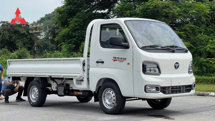 Xe tải Veam T25 thùng lửng màu trắng