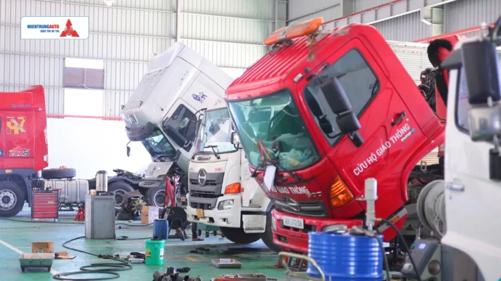 xưởng sửa chữa xe tải đại lộ hùng vương thanh hóa