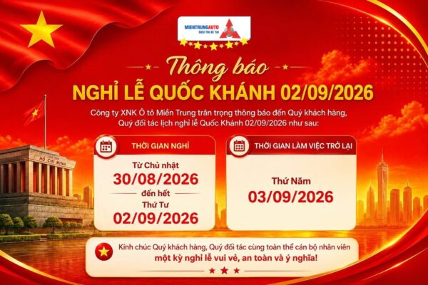 Thông Báo Lịch Nghỉ Lễ Quốc Khánh 2/9/2026